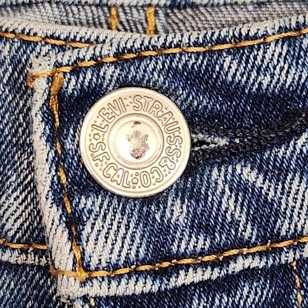 Levi's 512 Slim Taper Fit Light Wash Jeans Classic Blue Denim Mens Size 34x32 - Picture 6 of 11